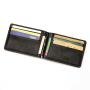 CUIKCA Unisex Rfid Wallet Purse Money Clip Women Men Metal Clip Slim Leather Wallet Business ID Credit Card Cases Travel Wallet