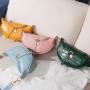HR391 Lightweight Girls' Small Handheld Bag New Fresh Sweet PU Leather Cute Crossbody Bag One Shoulder Chain Small Saddle Bag