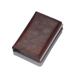 2024 Modified RFID Anti-theft Brush Men's Explosion Brake Aluminum Alloy Card Case Card Holder Wallet Factory Wholesale