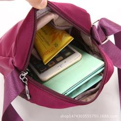 Gelory Factory Direct Sales Female Nylon Oxford Cloth Bag Multi-compartment Middle-aged Casual Shoulder Bag