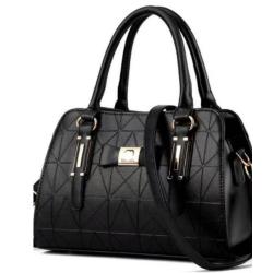 2023 New Pu Solid Women Fashion Handbags Stone Pattern Wholesale Women Handbags Metal Lock Designer Shoulder Bags For Women