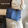 Large capacity denim fashionable patchwork contrasting shoulder bag designer bags