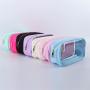 Keymay No MOQ Stock Large Capacity Toiletry Bag Transparent Makeup Pouch Clear Pvc Cosmetic Bag