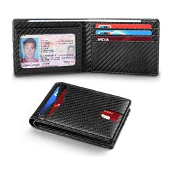 Nice leather front pocket card holder slim RFID men's wallets