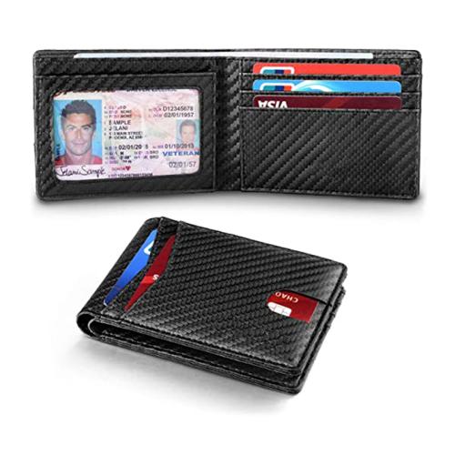Nice leather front pocket card holder slim RFID men's wallets