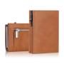 Aluminum Mens Wallet Card Holder Leather Wallet Pop Up Wallet RFID Blocking Slim Minimalist Large Capacity 14-18 Card Capacity