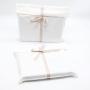 Custom Logo Printed  Large Canvas Envelope Dust Bag For Shoes White Recyclable Cotton Envelope Clothing Packing Bag
