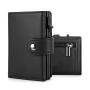 Customized Leather Aluminum Holder Card Holder Men Zipper Coin Purse Rfid Credit Card Holder Pop Up Wallet