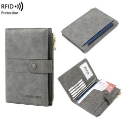 2024 Anti Theft Passport Holder Travel Wallet RFID Blocking PU leather Case Cover Multifunctional travel passport bag