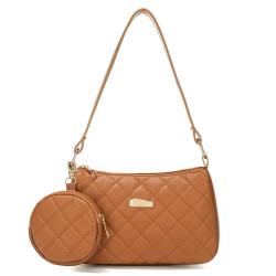 2024 Ladies Fashion Shoulder Bag with Single Strap Embroidered Mobile Phone Cosmetics Storage Portable with Chain Decoration