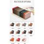 Minimalist Organ Wallet Leather Wallets For Men & Women Credit Card Holder Zipper Around Money Clip Business Travel Wallet