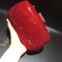 Wholesale rhinestone inlaid evening bags in stock banquet chain shoulder bags women handbags round clutch evening bags