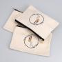 Custom Design Logo Printing Canvas Cosmetic Zipper Bag Natural Travel Bag Cotton Canvas Pen Makeup Cosmetic Pouch