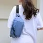 New Casual Fitness Men Waist Pack Mobile Phone Bag Large Capacity Sports Running Cycling Chest Bag For Women