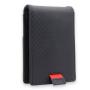 Vintage mens leather money clip bifold card holder slim leather carbon fiber money clips for men