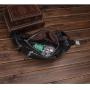 New Sheepskin Large Capacity Sports Men's Genuine Leather Chest Bag