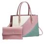 Two Pieces Of The Mother's Handbags For Ladies Girls Pure Color handbags Fashion Luxury PU Leather Purses Ry720094
