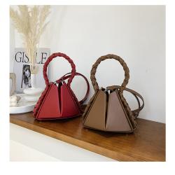 Personalized Fried Dough Twist Hand Bag Female 2024 New High-grade Folding Bag Fashionable Cross Bucket Bag