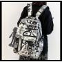 New Large Capacity Graffiti Student Bag Street Cool Male Backpack Female College Student Travel Bag