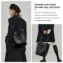LOVEVOOK 2pcs/set Fashion Designer Vegan PU Leather Backpack Satchel Bags Convertible Tote Bag Work handbags for women luxury