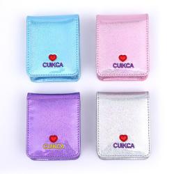 CUIKCA Organizer Wallets Woman Lipstick Bag Case Shine Glitter Embroidered Cosmetic Bag for girls