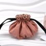 High Quality Drawstring Canvas Gift Packaging Pouch Custom Logo Printing Cotton Canvas Dust Cosmetic Makeup Bag