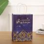 KBW127 Wholesale EID MUBARAK party decoration Moon Star Castle printing Paper Bags Muslim RAMADAN Party Gift Bags EID Tote Bag