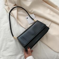 2021 Solid color Fashion Girl Purses Square Underarm Handbags PU Ladies Fashion Designer Women Shoulder Bag For Lady