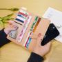 2023 New Stone Pattern Fashion Long Women's Purses Multi-Slot Zipper Large Capacity Pu Leather Wallet Hot-selling Handbags