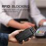 Hot Selling Slim Minimalist Aluminum Front Pocket Wallet with RFID Blocking Pop Up Case and Credit Card Wallet