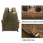 2023 hot sale Fashion Waxed Canvas men's backpack waterproof college student bookbag outdoor travel bag laptop backpack for men