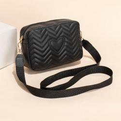 Wave print camera bag 2024 new handbags texture peplum shoulder crossbody bag fashion design embroidery messenger bag