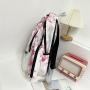 2022 New Three-piece Set Nylon Waterproof Zipper Backpack Bolsos Fashion Tie-dye Backpack School Bag for Middle College Students