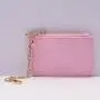 Low Moq Candy Color Small Customized Key Case Colorful Coin Purse Nylon Classic Zipper Mini Travel Keychain Wallet