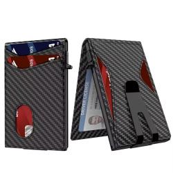 Slim bifold pop up wallet minimalist wallet for sale
