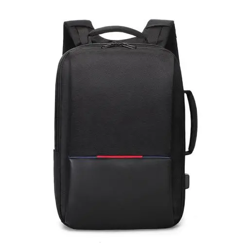Wholesale Business Nylon Travel Laptop Bag Waterproof with USB Custom Logo Factory Computer Backpack