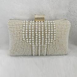 2024 New Arrival Clutch Bags Bridal Wedding Elegant Pearl Clutch Ladies Purse Pearl Evening Bags Wholesale