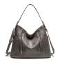 Large Capacity Handbag Tote Bag Pure Color Women'S Messenger Bags Female High Quality Leather Crossbody Bags For Women