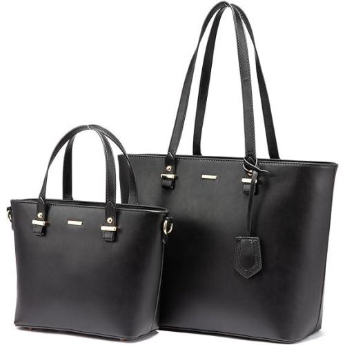 LOVEVOOK 2023 Stylish 2pcs PU Leather Fashion Hand bag Ladies Shoulder Bags Shopping Parties Tote Satchel handbag setsfor Women