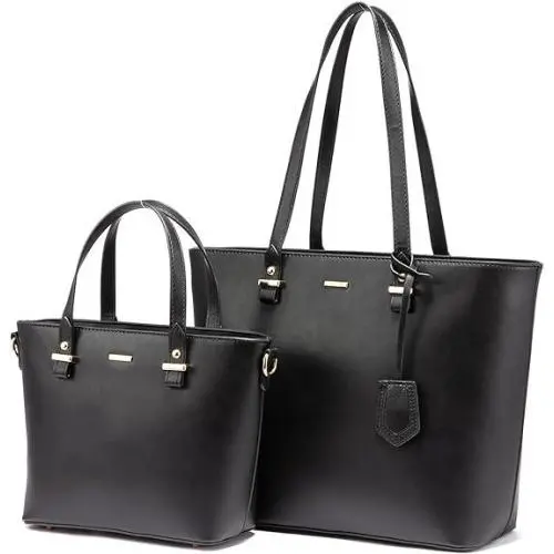 LOVEVOOK 2023 Stylish 2pcs PU Leather Fashion Hand bag Ladies Shoulder Bags Shopping Parties Tote Satchel handbag setsfor Women