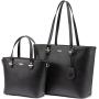 LOVEVOOK 2023 Stylish 2pcs PU Leather Fashion Hand bag Ladies Shoulder Bags Shopping Parties Tote Satchel handbag setsfor Women