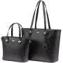 LOVEVOOK 2023 Stylish 2pcs PU Leather Fashion Hand bag Ladies Shoulder Bags Shopping Parties Tote Satchel handbag setsfor Women