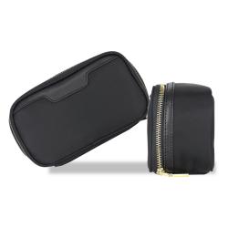 Canvas Make Up Case Professional Cosmetic Makeup Bag Zipper Makeup Cosmetic Case