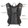 ZF294 Outdoor Nylon Running Backpack Safety Reflective Sports Shoulder Bag Water Bag Cycling Hiking Climbing Bag