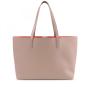 Custom Women Large Office Shoulder Bag Satchel Purse Set 2pcs Pink Structured Tote Luxury Designer Handbag