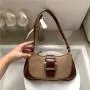 2024 New Product Retro Shoulder Bag Women Fashion Splicing and Color Collision Design Handbags PU Leather Ladies Hand Bags