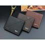 Hot sell  New men's wallet short fashion  wallet male youth thin three-fold horizontal soft wallet for man