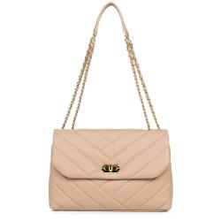 Elegant Custom Logo Ladies Pu Leather Metal Handbags Cross Body Wholesale Quality Women Designer Hand Bags Quilted Shoulder Bag