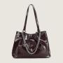 Good quality soft pu leather large bag woman handbags bolsos para mujeres popular chain shoulder sling bags for ladies