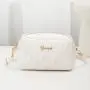2024 Ladies Fashion Embroidered Cosmetic Bag V-Grain Wavy Diagonal Design Single Handle Portable for Foreign Trade Wholesale